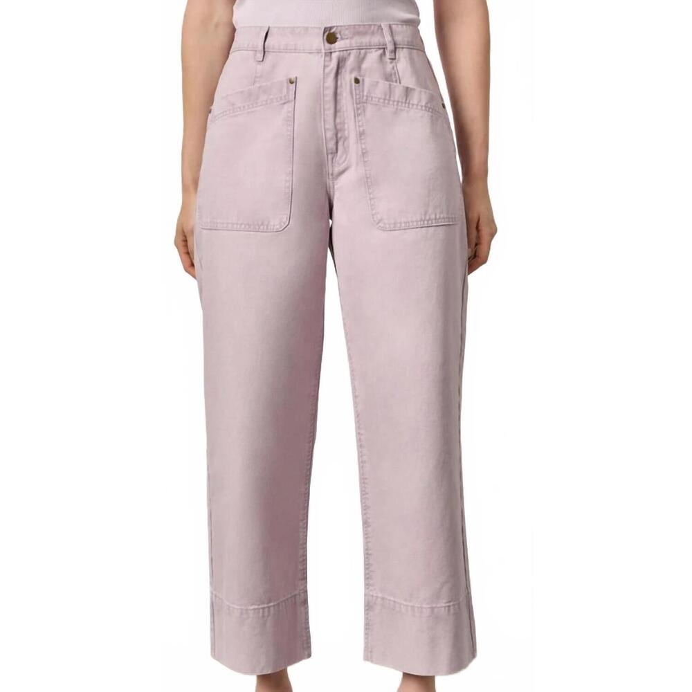 NEW LILLA P twill straight leg pant in thistle